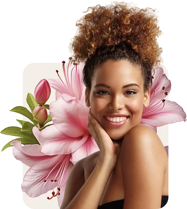 Mulher com flores